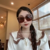 Mắt Kính Gucci Nữ Nâu Beo Mặt Cắt 6026 Cao Cấp Kèm Hộp