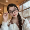 Gọng Kính Gucci Nữ Đen Xoắn Gọng Cao Cấp Kèm Hộp