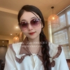 Mắt Kính Thời Trang Nữ - Kính Gucci Nữ Màu Xám Gọng Ong Cao Cấp Full Box Mã B80-88