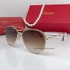 Kính Mát Nữ Hiệu Cartier Cao Cấp Màu Nâu Gọng Kim Loại B80-227