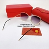 Kính Mát Nữ Hiệu Cartier Màu Xám Xanh Nhẹ Gọng Kim Loại Cao Cấp Mã B80-213 Full Box