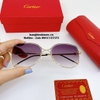 Kính Mát Nữ Hiệu Cartier Màu Xám Xanh Nhẹ Gọng Kim Loại Cao Cấp Mã B80-213 Full Box