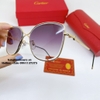 Kính Mát Nữ Hiệu Cartier Màu Xám Xanh Nhẹ Gọng Kim Loại Cao Cấp Mã B80-213 Full Box