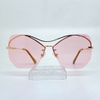 Kính mắt mèo nữ màu hồng xinh xắn - Kính Miu Miu nữ cao cấp gọng kim loại