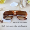 Kính mát nam màu nâu havana, kính Versace nam vuông chống nắng kèm hộp hãng xịn, mã VS4392