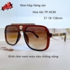 Kính mát nam màu nâu, kính Versace nam vuông chống nắng kèm hộp hãng xịn, VS4392
