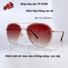 Kính râm nữ - Kính Cartier nữ màu nâu cao cấp chống nắng kèm hộp B80-227