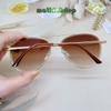 Kính râm nữ - Kính Cartier nữ màu nâu cao cấp chống nắng kèm hộp B80-227