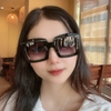 Mắt Kính Thời Trang Nữ - Kính Mát Nữ Celine Vuông Đen Cao Cấp Kèm Hộp Hãng