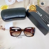 Kính Mát Nữ Hiệu Chanel Màu Nâu Beo Dáng Mắt Mèo Cao Cấp Full Box Mã 5422
