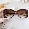 Kính Mát Nữ Hiệu Chanel Màu Nâu Beo Dáng Mắt Mèo Cao Cấp - Chanel 5422
