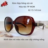 Kính mát nữ màu nâu, Kính Versace nữ cao cấp chống nắng kèm hộp hãng xịn, mã 5316