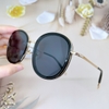 Kính mát nữ - Kính Cartier nữ màu đen tròng bầu cao cấp, gọng kim loại, kèm hộp hãng