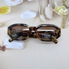 Kính râm nữ màu nâu havana, kính Versace nữ màu nâu chống nắng cao cấp, mã 4361