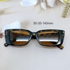 Kính mát nữ màu nâu havana, kính Versace nữ gọng chữ V thời trang cao cấp kèm hộp xịn, 4382