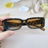 Kính mát nữ màu nâu havana, kính Versace nữ gọng chữ V thời trang cao cấp kèm hộp xịn, 4382