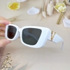 Kính mát nữ màu trắng, kính Versace nữ gọng chữ V thời trang cao cấp kèm hộp xịn, 4382