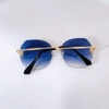 Kính mát nữ màu xanh navy - Kính Miu Miu vuông viền kim loại kèm hộp mã SMU55S