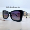 Kính râm nữ màu đen, kính Versace nữ màu đen chống nắng kèm hộp hãng, mã X6052P