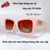 Kính râm nữ màu hồng, kính Versace nữ hồng tròng nâu chống nắng kèm hộp hãng, mã X6052P