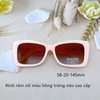 Kính râm nữ màu hồng, kính Versace nữ hồng tròng nâu chống nắng kèm hộp hãng, mã X6052P