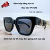 Kính râm nữ cao cấp, kính Versace nữ màu đen gọng xích - Kính chống nắng VE4409F