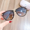 Kính râm nữ màu nâu - Kính Miu Miu nữ mắt mèo mũi tên cao cấp, kèm hộp hãng