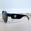 Kính râm nam nữ màu đen, kính mát Versace Medusa unisex cao cấp kèm hộp hãng xịn mã 2208