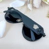 Kính râm nam nữ màu đen, kính mát Versace Medusa unisex cao cấp kèm hộp hãng xịn mã 2208