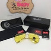 Mắt Kính Ray-ban Tròng Thủy Tinh Vàng Chanh 3026 Nam Nữ