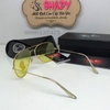 Mắt Kính Ray-ban Tròng Thủy Tinh Vàng Chanh 3026 Nam Nữ