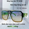 Kính mát nam cao cấp, kính Versace nam xanh ombre chống nắng kèm hộp hãng xịn 9038