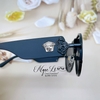 Kính Mát Versace Nữ Màu Đen Cao Cấp Gọng Logo 2208 Full Box
