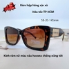Kính râm nữ màu nâu havana, kính Versace nữ màu nâu chống nắng kèm hộp hãng, mã X6052P