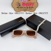Mắt Kính Nữ Balenciaga 6123 Nâu Hồng Tròng Polarized Cao Cấp