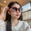 Mắt Kính Balenciaga Nữ Màu Hồng Mận Tròng To Bầu Xám Đen Cao Cấp 6078