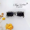 Mắt Kính Balenciaga Nữ Màu Ngựa Vằn Sọc Đen Trắng Tròng Đen Cao Cấp 6123