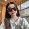 Mắt Kính Balenciaga Nữ Màu Nâu Beo Cao Cấp 6078
