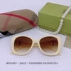 Mắt Kính Burberry Nữ Bầu Nâu Sữa Cao Cấp 6116 Kèm Hộp Hãng
