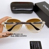 Mắt Kính Chanel Nữ Nâu Sữa Bầu Gọng Hoa Tròng Polarized Cao Cấp 1725