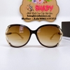 Mắt Kính Chanel Nữ Nâu Sữa Bầu Gọng Hoa Tròng Polarized Cao Cấp 1725