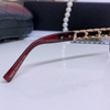 Mắt Kính Thời Trang Nữ - Kính Chanel Nữ Nâu Vuông Gọng Xích Cao Cấp 5208