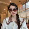 Mắt Kính Thời Trang Nữ - Kính Chanel Nữ Nâu Gọng Xoắn Tròng Polarized Cao Cấp Mã SP 6664