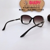 Mắt Kính Thời Trang Nữ - Kính Chanel Nữ Đen Bầu Gọng Hoa Tròng Polarized 1852
