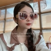 Mắt Kính Thời Trang Nữ -Kính Chanel Nữ Vuông Màu Hồng Pastel Tròng Polarized Cao Cấp 6082