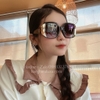 Mắt Kính Thời Trang Nữ - Kính Chanel Nữ Đen Vuông Viền Kim Loại Polarized Cao Cấp Mã 9151