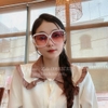 Mắt Kính Thời Trang Nữ - Kính Chanel Nữ Omber Hồng Viền Kim Loại Vuông Polarized Mã 9151