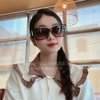 Mắt Kính Thời Trang Nữ - Kính Chanel Nữ Nâu Vuông Tròng Polarized Cao Cấp Mã 6052