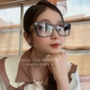 Mắt Kính Thời Trang Nữ - Kính Chanel Nữ Vuông Màu Xanh Cổ Vịt Tròng Polarized Cao Cấp Mã 6052