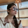 Mắt Kính Thời Trang Nữ Vuông - Kính Chanel Nữ Vuông Khói Gọng Hồng Chống UV 2021